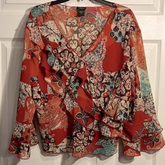 Madrid women’s multi-print top - Size 3x - Picture 8 of 8